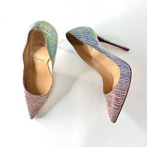 Christian Louboutin So Kate 120 Suede Unicorn High Heeled Pumps Women’s 38 Shoes